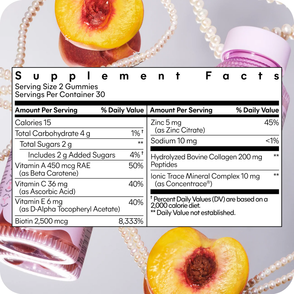 Lemme Glow – Supplement Facts