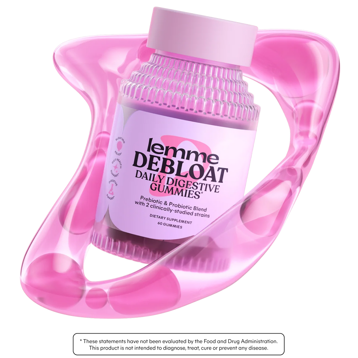 Lemme Debloat – Daily Digestive Gummies flacon principal