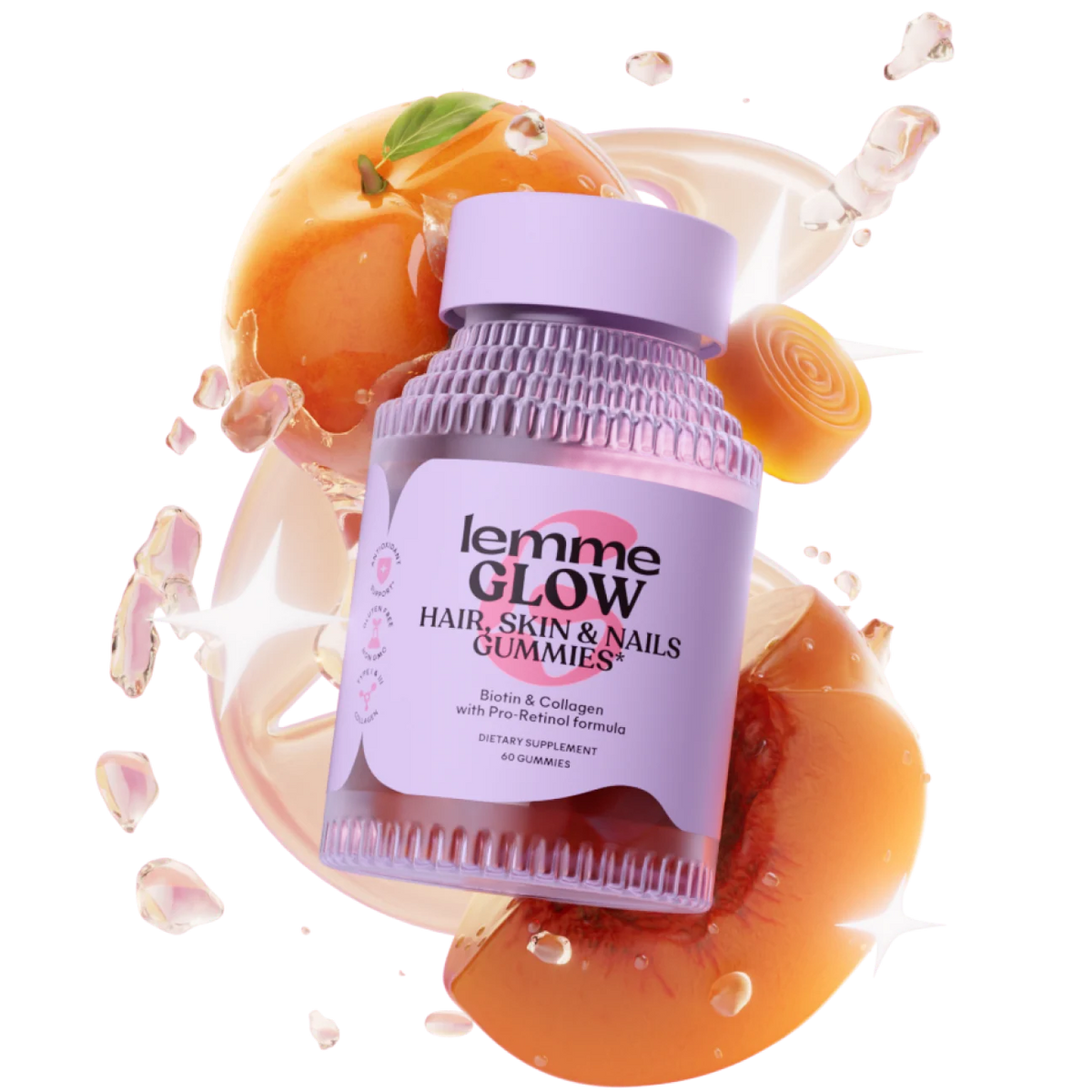 Lemme Glow – Profil aromatique pêche & grenade
