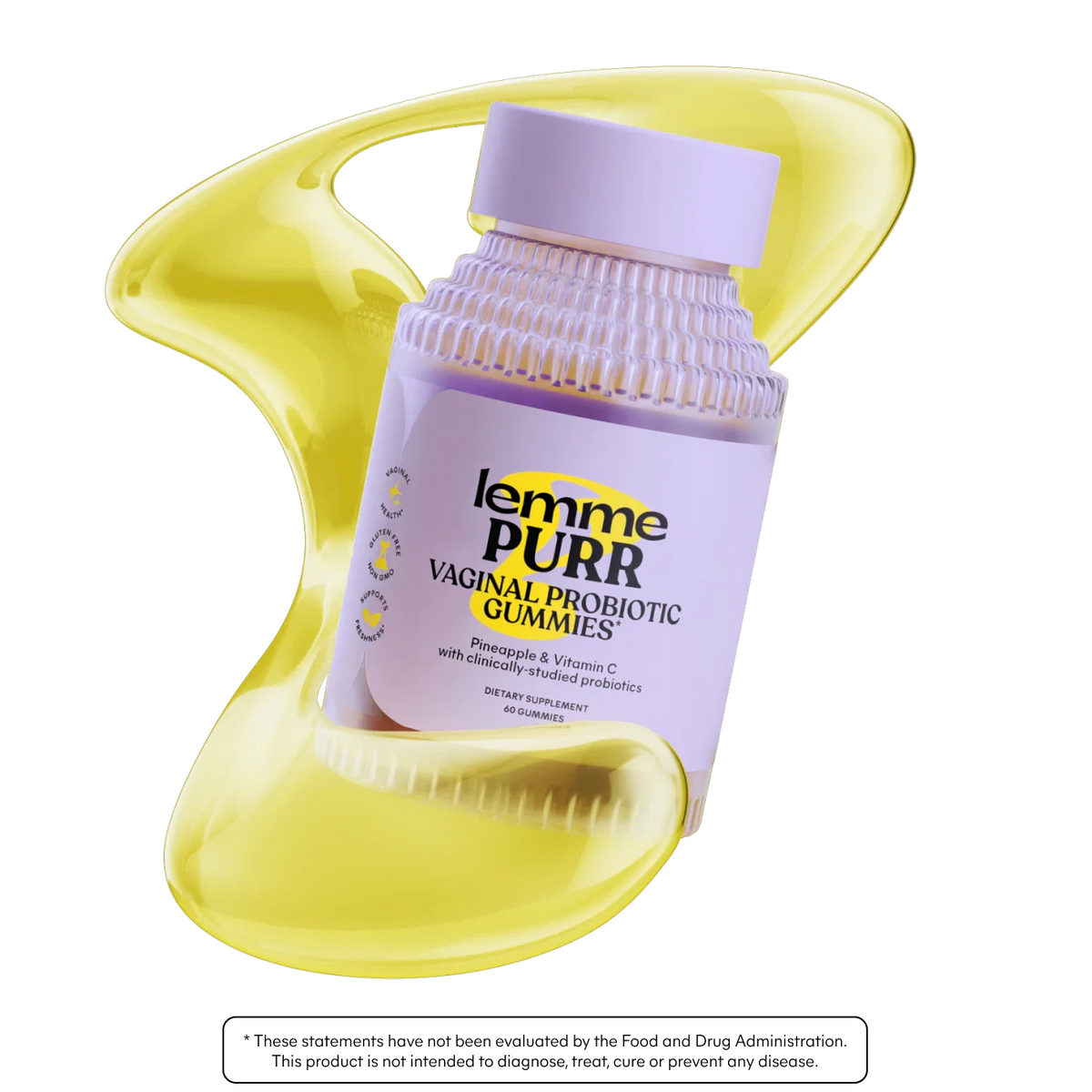 Lemme Purr – Vaginal Probiotic Gummies flacon principal